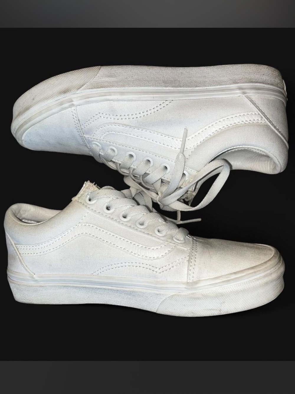 White Vans Size 7